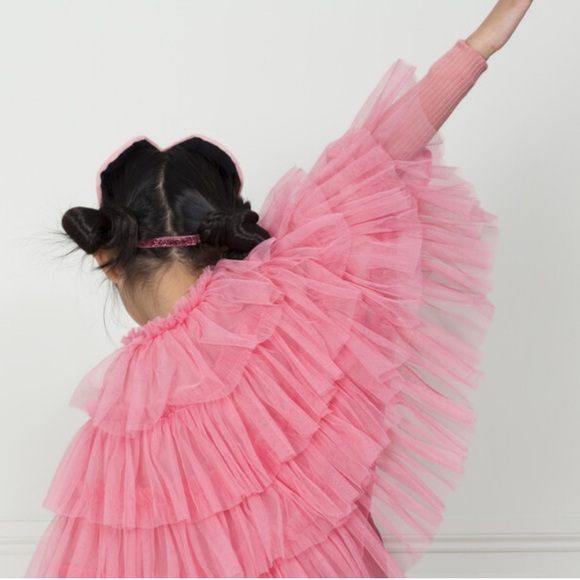 Meri Meri Other - Meri Meri Pink Tulle Flamingo Princess Cape Only EUC